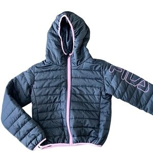 FILA gray & pink puffer jacket  M (10/12)